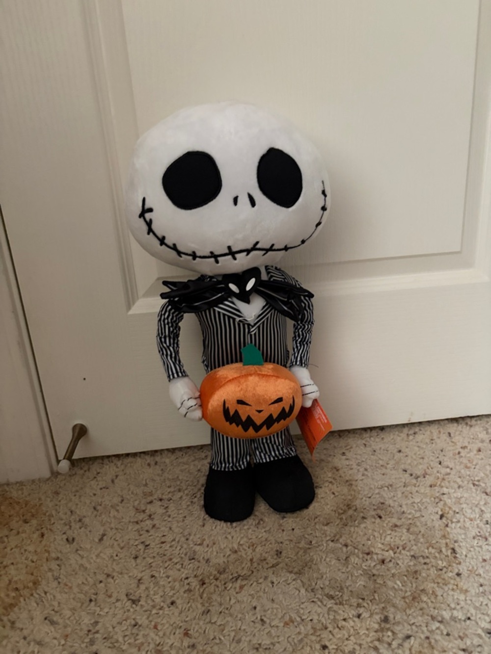 Disney Jack Skellington Plush Costume - White, Black & Orange